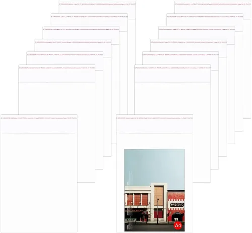 Miniatura 7 de 200 piezas de bolsas de polietileno autosellables OPP de 14" x 20" transparentes, bolsas de celofán de plástico resellables de 1 mil para ropa