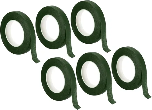 Miniatura 10 de PATIKIL Cintas florales de 30 yardas, 6 rollos de cinta de floristería, papel crepé, ramos de flores, cintas impermeables para envolver tallos