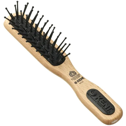 Miniatura 9 de Kent PF20 Cepillo de pelo de paleta de cojín estrecho, cepillo desenredante para cabello largo, grueso y rizado, masajeador del cuero cabelludo
