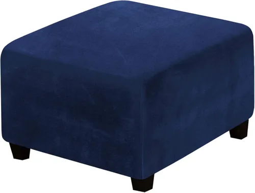 Miniatura 23 de H.Versailtex. - Funda de terciopelo elástico ajustable, rectangular, para taburete o caja de almacenamiento,1 pieza, elástica, ajustable