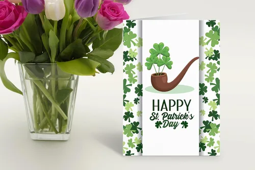 Miniatura 2 de Stonehouse Collection Surtido de tarjetas de felicitación del día de San Patricio, tarjetas irlandesas de la suerte, trébol, duende, decoraciones