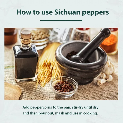 Miniatura 8 de Soeos granos de pimienta Sichuan, 4 onzas (113g), auténtico grano de pimienta rojo Szechuan, efecto adormecedor y hormigueo, menos semillas, sabor