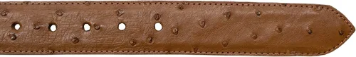 Miniatura 8 de Paquete Exótico Cuero Genuino Avestruz Cinturón y Cartera Color Coñac