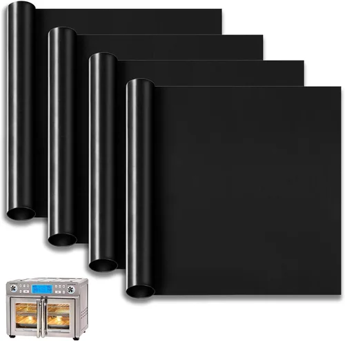 Miniatura 14 de Revestimientos para Horno para la Parte Inferior del Horno, 10"x9.7" Forros Reutilizables Antiadherentes Resistentes al Calor para Tostadora