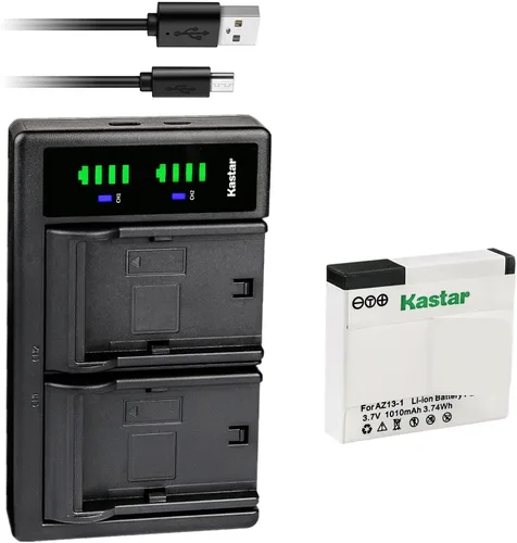 Miniatura 8 de Kastar Cargador de batería USB LTD2 compatible con Xiaomi YI AZ13-1, AZ13-2 batería, cámara de acción Xiaomi Yi, cámara de acción Yi 1, Xiaomi