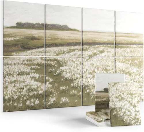 Miniatura 9 de Paneles acústicos de arte para pared, paneles de absorción de sonido de 70 x 47 pulgadas, paquete de 8 con 60 pestañas adhesivas, paneles