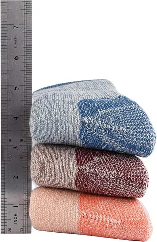 Miniatura 6 de Calcetines de lana merina para hombre, calcetines deportivos cálidos para hombre, adecuados para senderismo, senderismo, campamento..