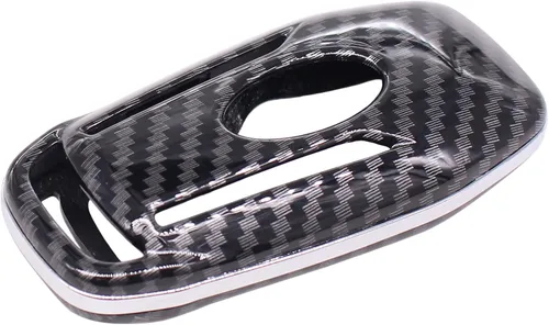 Miniatura 4 de NewYall Funda de llave inteligente de fibra de carbono con llavero para Ford Edge F-150 F-250 Super Duty Mustang 2015-2017 Explorer 2016-2017 Fusion