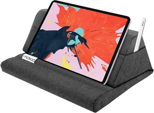 Miniatura 10 de Moko Soporte de almohada para tablet, suave soporte de almohada de cama de regalo de Navidad para almohadilla de hasta 11 pulgadas, se adapta a iPad
