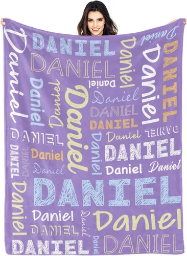 Miniatura 10 de Manta personalizada con nombre para mascotas, perros, niños, adultos, mujeres y hombres, manta personalizada con nombre, manta de regalo para mamá