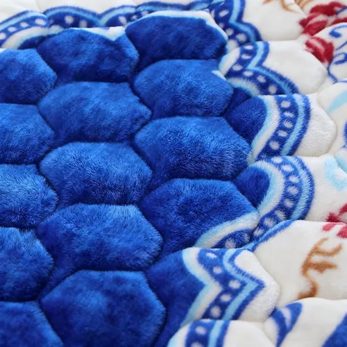 Miniatura 5 de JE JOUE Alfombra de oración musulmana, islámica, suave, grande, para oración islámica, islámica, gruesa para hombres y mujeres, Janamaz, Sajadah Azul