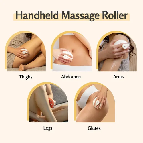 Miniatura 4 de Masajeador de drenaje linfático con rodillos de acero refrigerante para esculpir el cuerpo, celulitis y dolores musculares, apto para agarre