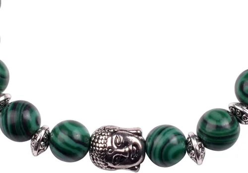 Miniatura 7 de Joya brazalete con gemas redondas de 8 mm, brazalete para los chacras, regalo de cumpleaños