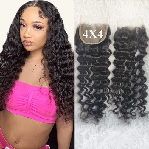Miniatura 9 de Deep Curly Hair Bundle Brazillian Virgin Hair Weft Supplier 1pcs 12 Inch 1B Black 100g Soft Remy Hair Bundles