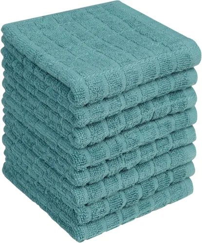 Miniatura 33 de Bumble - Paños de cocina (8 unidades) 12 x 12 pulgadas Toallas de cocina 100% algodón 405 GSM Toallas de cocina suaves, altamente Gris