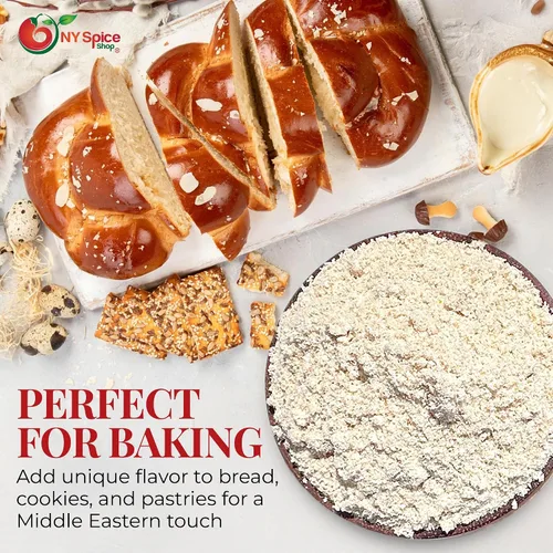 Miniatura 5 de NY SPICE SHOP Mahlab molido - Especias Mahlepi en polvo - Mahlep natural seco - Especias Mahlep secas para hacer pastelería - 4 onzas