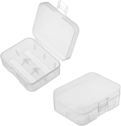 Miniatura 7 de Heyiarbeit Caja de almacenamiento de batería para 8 pilas AA, color transparente (paquete de 1)