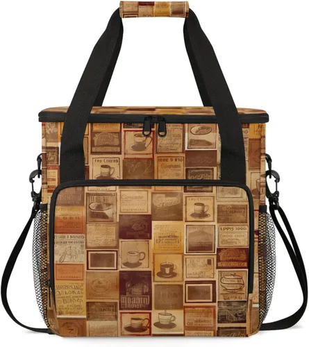 Miniatura 9 de Bolsa de viaje para cafetera Keurig K-Mini/K-Mini Plus con aislamiento impermeable con bolsillos para K-Cup portátil de una sola porción