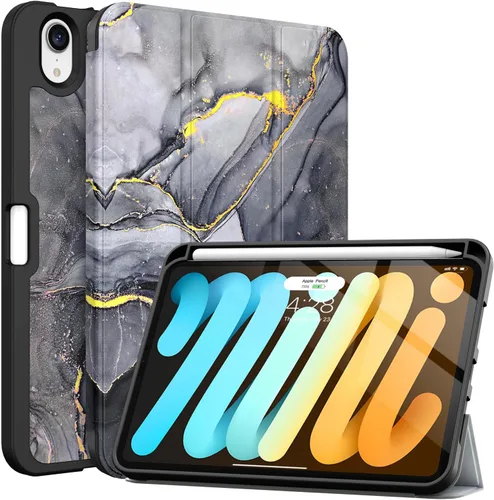Miniatura 10 de Soke Funda para iPad mini 7(A17 Pro) 2024/iPad Mini 6 2021 de 8.3 pulgadas con Soporte para Lápiz-[Carga de Lápiz + Activación/Suspensión
