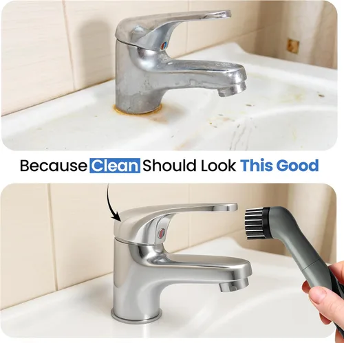 Miniatura 8 de BEEST GroutCare 10000 - Cepillo de limpieza eléctrico giratorio para baño con 2 cabezales reemplazables, IPX6 resistente al agua, cepillo