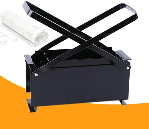 Miniatura 8 de Máquina de briquetas de periódico, máquina de briquetas de ladrillo, troncos de papel de alta resistencia, máquina de ladrillos de prensa de acero