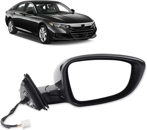 Miniatura 8 de Dasbecan Espejo para puerta lateral izquierda del conductor compatible con Honda Accord LX Sport 1.5T 2018-2025 Power No calentado Pintura
