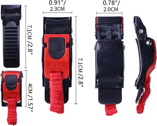 Miniatura 2 de Kit de hebilla de liberación rápida para casco, clip de velocidad de plástico, correa de barbilla de liberación rápida, botón, hebilla de tracción