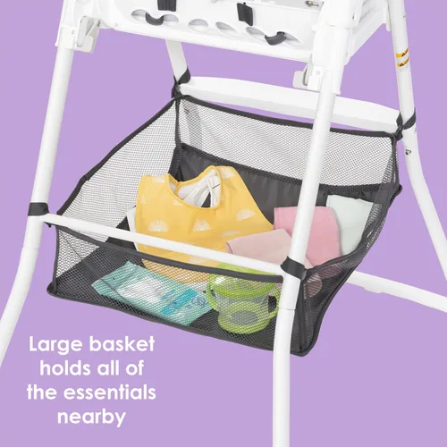 Miniatura 4 de Baby Trend Silla alta con pliegue plano, color negro estelar