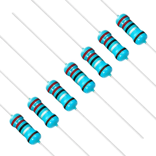 Miniatura 50 de Chanzon 50 piezas 1 W 10 Ω ohm Resistencia de película metálica fija de tolerancia 0.01 ±1% 10R MF Resistencias de agujero pasante con limitación