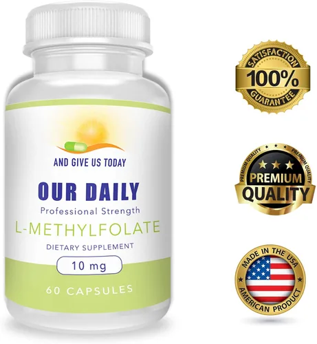 Miniatura 3 de Nuestro suplemento Daily Vites L-metilfolato (10 mg / 10000 mcg) – Cápsulas de folato activo de 5-MTHF para hombres y mujeres – Folato activo