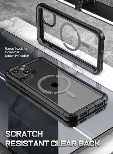 Miniatura 6 de Poetic Guardian MagPro - Funda para iPhone 15 Plus de 6.7 pulgadas, [compatible con MagSafe], [probada en caídas de grado militar de 20 pies], Negro