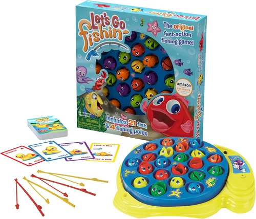 Miniatura 2 de Pressman Toys Amazon Exclusive Bonus Edition Let's Go Fishin' - Incluye Lucky Ducks Make-A-Match Game!
