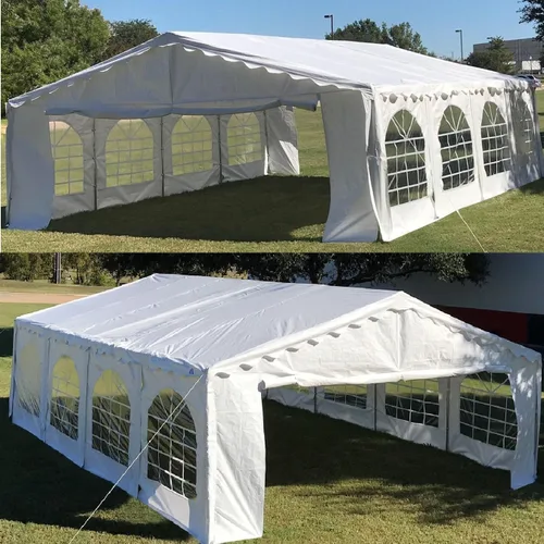 Miniatura 12 de Delta Carpas de polietileno económicas de 20 x 16 pies para fiestas, carpas para fiestas al aire libre, refugio de eventos de fiesta de boda
