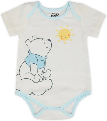 Miniatura 2 de Disney Winnie The Pooh - Conjunto de body para niño, pantalón deportivo y babero para recién nacidos, azulblanco