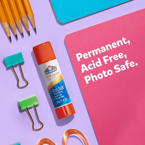 Miniatura 6 de Elmer's Barras de pegamento para escuela, multiuso, lavable y sin ácido, transparente, 7 gramos, 30 unidades - Proyectos de manualidades, póster