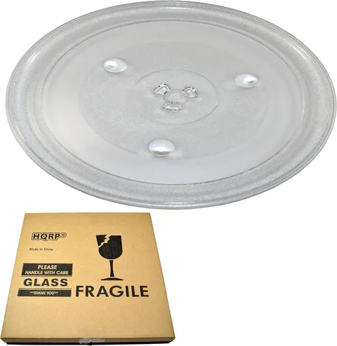 HQRP Bandeja giratoria de vidrio de 12-3/8 pulgadas compatible con Emerson P34 MW1119 MW1161 MW1162 MW1337 MW1338 MWG9111 GA1000AP30P34 MWG9115