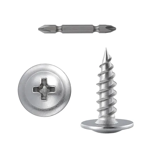 Tornillos para madera de cabeza segmentada Phillips, de acero inoxidable 410, metal autorroscante rápido, 350 unidades, de 5/8 pulgadas #8 Plateado
