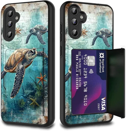 Miniatura 36 de Funda híbrida de doble capa con función atril para Samsung Galaxy A16 5G de 6.9 pulgadas, diseño de vaca con bandera estadounidense