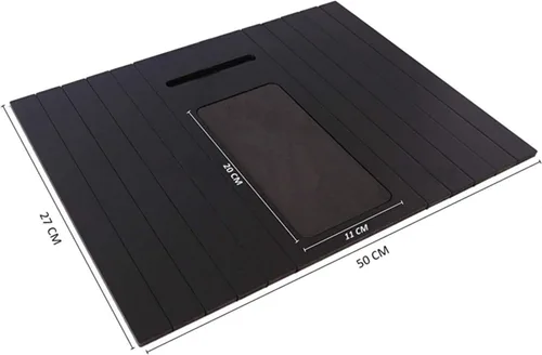 Miniatura 3 de Bandeja funcional de madera para sofá Mesa de brazo de sofá Bandeja de brazo de sofá ajustable Mesa auxiliar de sofá Bandeja