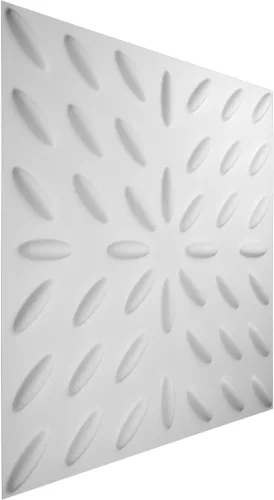 Miniatura 4 de Ekena Millwork WP20X20BLWH 19 5/8 pulgadas de ancho x 19 5/8 pulgadas de alto Blaze EnduraWall Decorativo 3D Panel de pared cubre 2.67 pies cuadrados