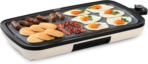 DASH Everyday plancha eléctrica de cerámica para panqueques, hamburguesas, quesadillas, huevos y otros desayunos, almuerzos y aperitivos sobre la