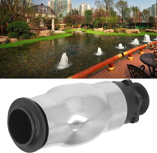 Miniatura 9 de AYNEFY Boquilla de fuente, acero inoxidable 304 rociador de agua de estanque rociador de agua boquilla de fuente de agua G1 rosca macho espuma