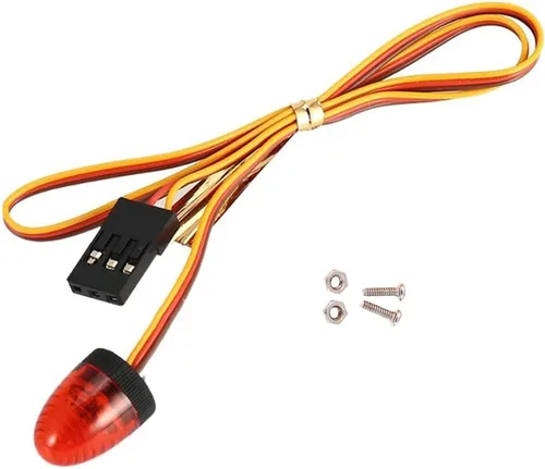 Miniatura 5 de Paquete de 2 luces LED circulares ultra brillantes de policía, lámpara estroboscópica giratoria y alarmante, 5 modos, compatible con 1/8 1/10 1/14