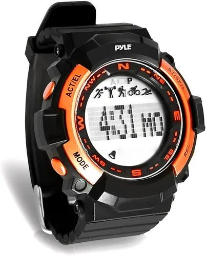 Pyle PSPTR19OR Digital Multifunction Sports Wrist Watch - Smart Fit Classic Men Women Sport Running Training Fitness Gear Tracker w/ Sleep Monitor,