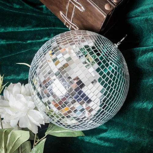Miniatura 11 de Efavormart - 4 piezas de espejo de cristal Groovy de 6 pulgadas, decoración de fiesta de discoteca para bodas, eventos, fiestas de cumpleaños Plata