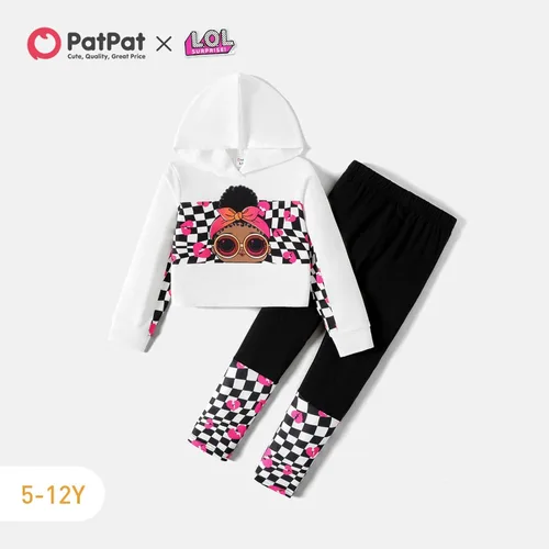 Miniatura 3 de LOL Surprise Ropa para niñas sudadera con capucha y pantalón de manga larga con estampado de estrellas conjunto de 2 piezas