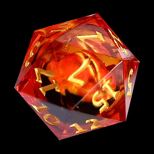 Miniatura 25 de Sharp Edge - Juego de dados DND, juego de dados de globo ocular DND, dados de ojo de dragón de núcleo líquido para juegos de mesa de rol