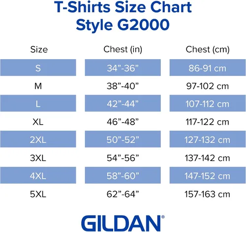 Miniatura 5 de Gildan - Camiseta de ultraalgodón estilo G2000 para adulto, unisex, paquete múltiple