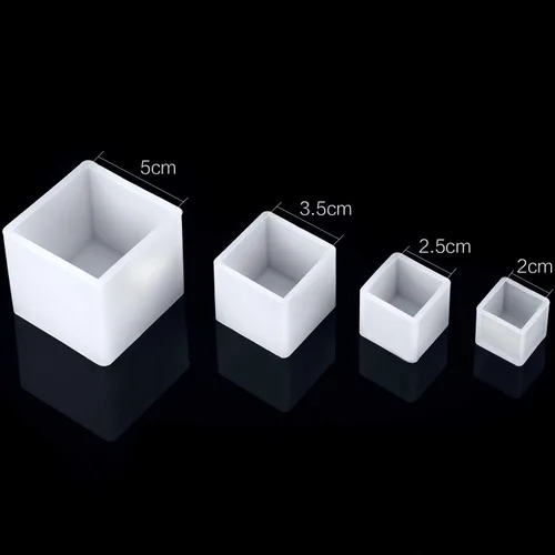 Miniatura 2 de Jovitec 4 moldes cuadrados de resina para hacer manualidades, 4 tamaños
