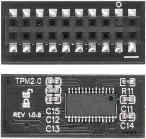 Miniatura 7 de Módulo LPC 20Pin de la seguridad de TPM 2,0 para el cifrado de datos del sistema informático de la placa base